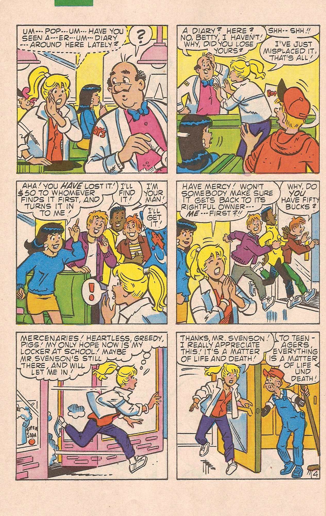 Read Comics Online Free - Bettys Diary (1987) Comic Book Issue #022 